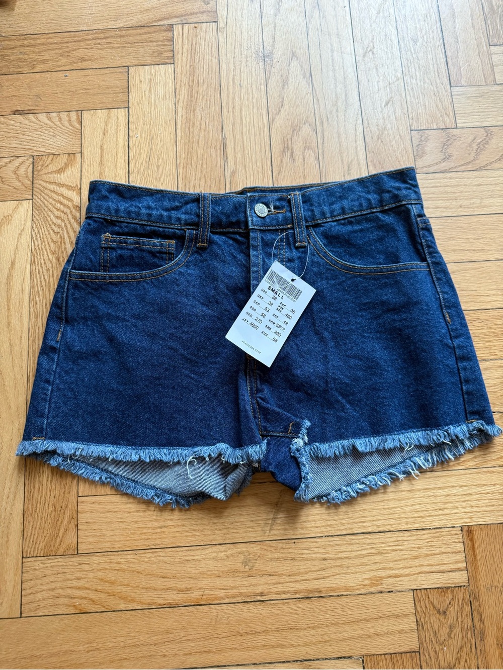 Brandy Melville Dark Blue Denim Cutoff Shorts
